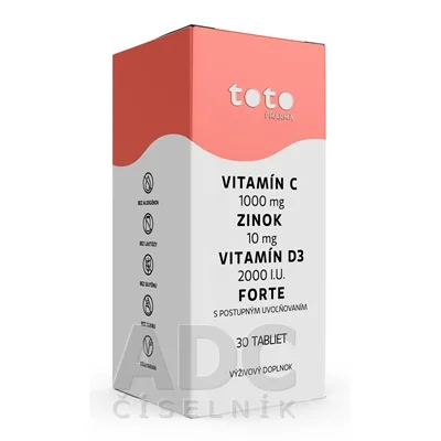 TOTO VITAMIN C + ZINOK + VITAMIN D3 FORTE